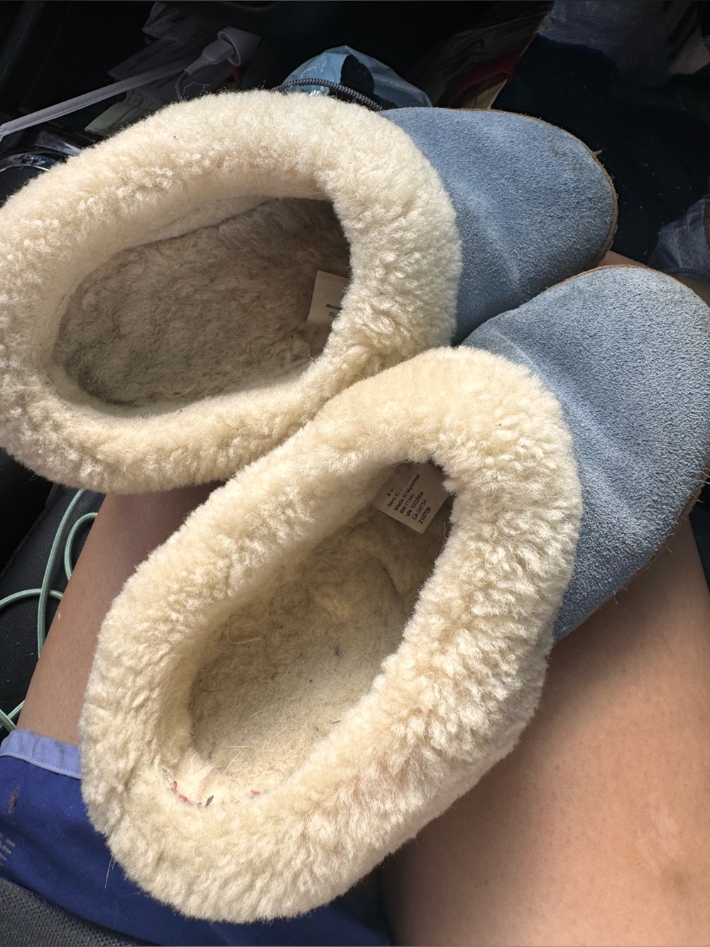 L.L.Bean Wicked Good Squam Lake slippers lambs wool Australian women’s size 8